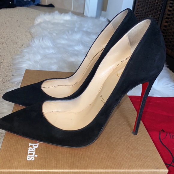 So Kate black suede Christian Louboutins size 37.5 with original box - Picture 4 of 4